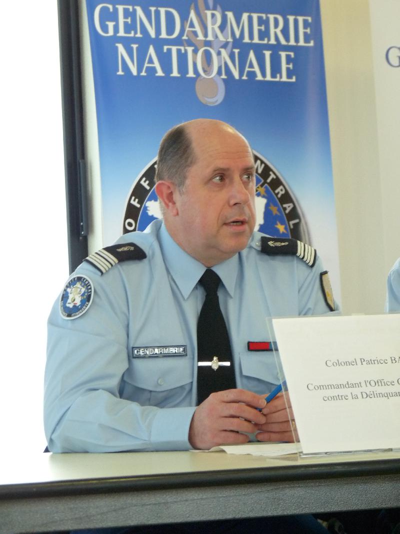 Le colonel Patrice Bayard, commandant de l'Office central de lutte contre la délinquance itinérante