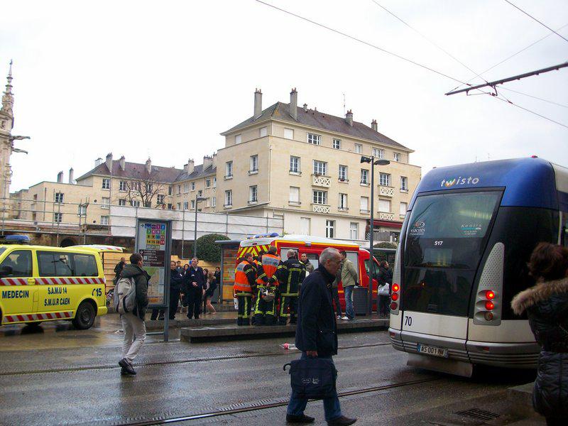 Accident de tram à Caen, avec un piéton. - Tendance Ouest
