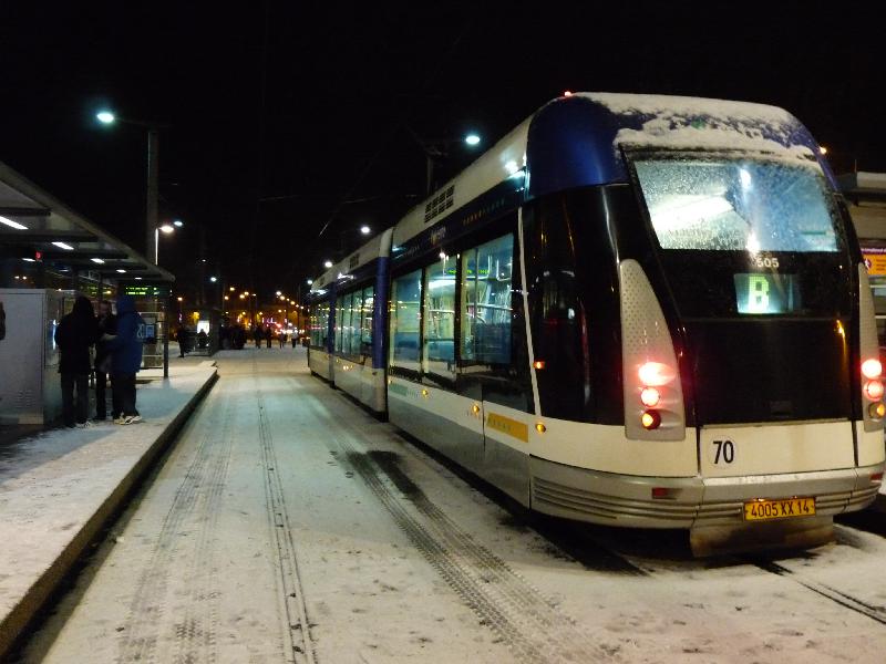 Le tram ne circule pas à Caen ce jeudi 13 décembre à 7h