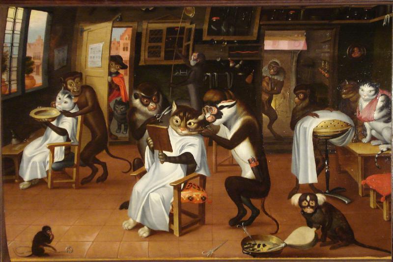 La boutique du barbier chirurgien, d’un artiste anonyme, d’après Jan Brueghel le jeune