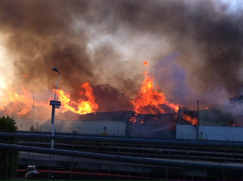 Incendie le 20 avril 2013 à Avranches - DR