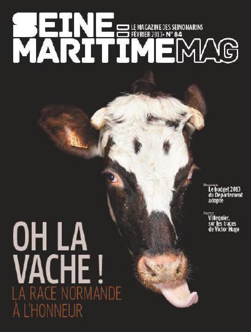 La une de "Seine-Maritime Mag" de février 2013