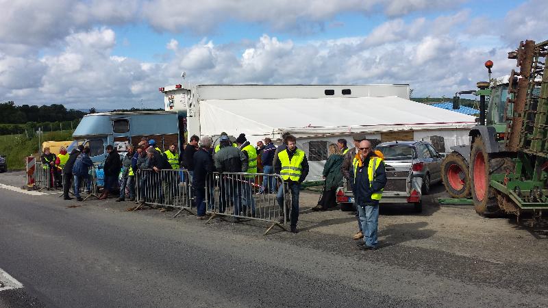 Le blocus du site ce jeudi 22 mai - Tendance Ouest