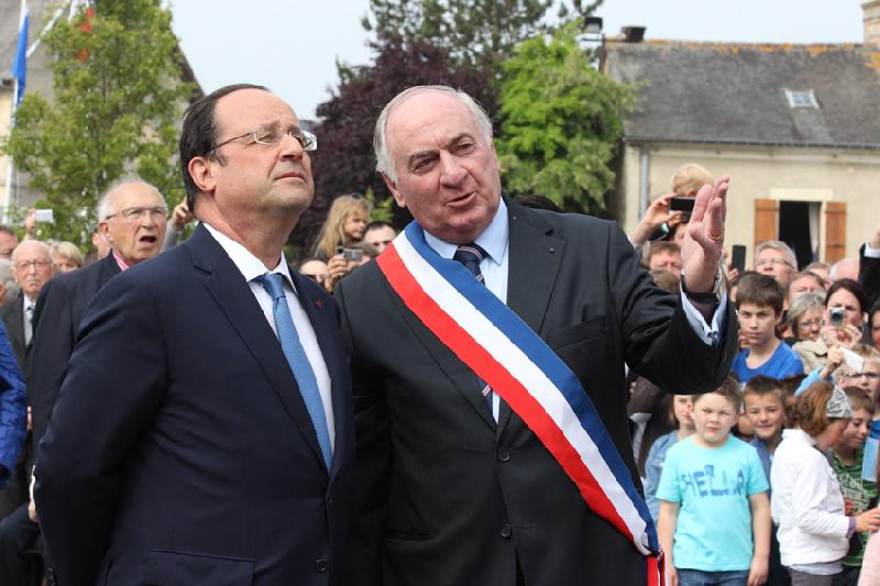 François Hollande à Trévières (14) - Juin 2014 - Maxence Gorréguès