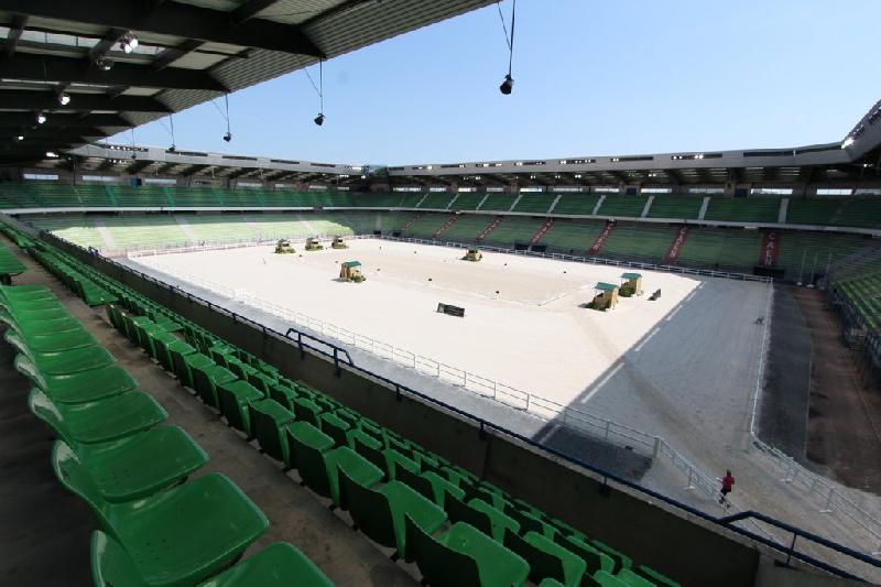 Stade Michel d'Ornano pour les Jeux équestres mondiaux. - Maxence Gorréguès