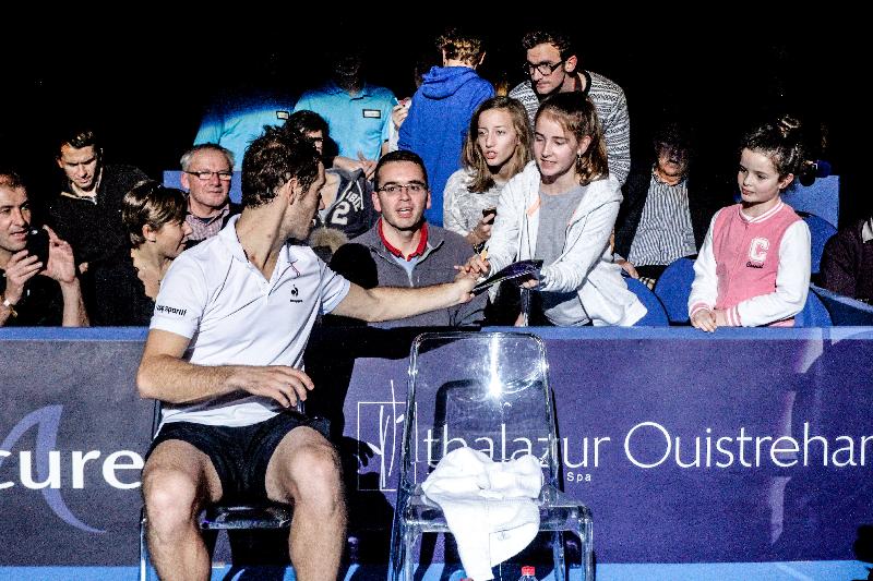 Richard Gasquet avait de nombreux fans ce mercredi soir à Caen - Raphael HALFAOUI