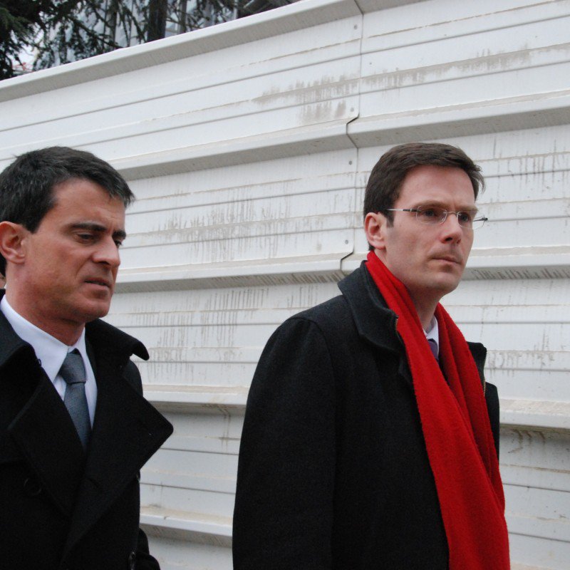 Manuel Valls avec Nicolas Mayer-Rossignol.