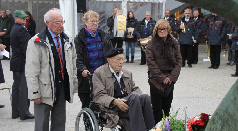 En 2014, Ernest Côté avait participé aux commémorations du 11 novembre à Juno Beach.
